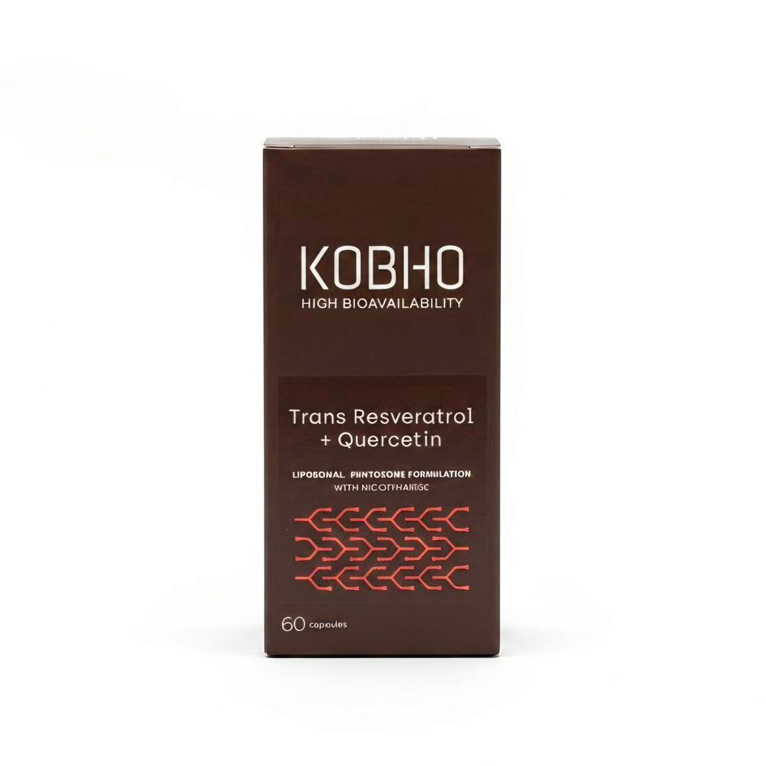 Trans Resveratrol + Quercetin Kobho 60 cápsulas